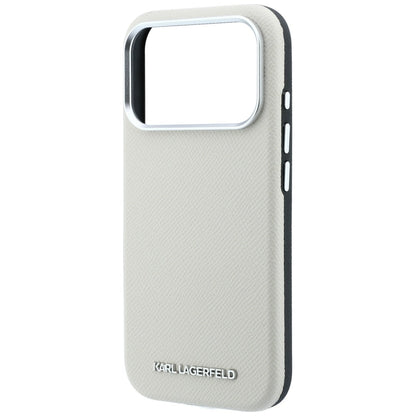 MagSafe-deksel for Apple iPhone 18 Pro / 17 Pro, Karl Lagerfeld, Kornet forlenget logo, beige