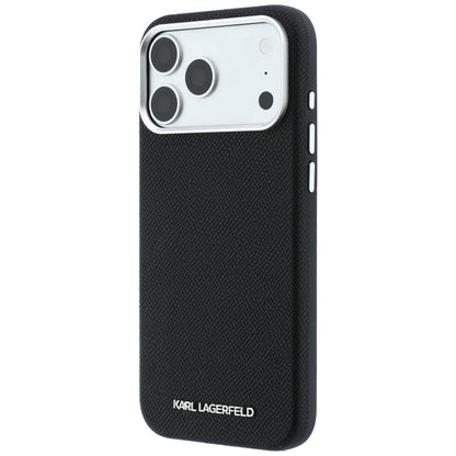 MagSafe-deksel for Apple iPhone 18 Pro / 17 Pro, Karl Lagerfeld, Kornet forlenget logo, svart