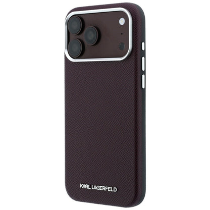 MagSafe-deksel for Apple iPhone 18 Pro / 17 Pro, Karl Lagerfeld, Kornet forlenget logo, Burgunder
