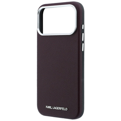MagSafe-deksel for Apple iPhone 18 Pro / 17 Pro, Karl Lagerfeld, Kornet forlenget logo, Burgunder