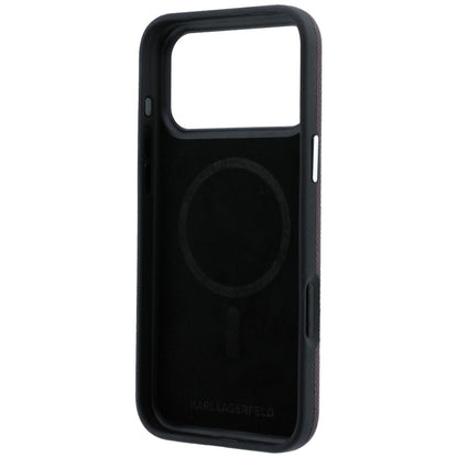 MagSafe-deksel for Apple iPhone 18 Pro / 17 Pro, Karl Lagerfeld, Kornet forlenget logo, Burgunder