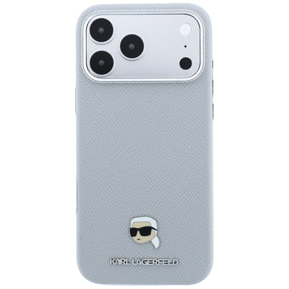 MagSafe-deksel for Apple iPhone 18 Pro / 17 Pro, Karl Lagerfeld, Kornet Karl Head's Metal, Grå