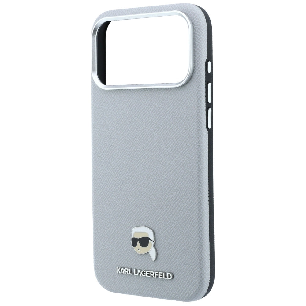 MagSafe-deksel for Apple iPhone 18 Pro / 17 Pro, Karl Lagerfeld, Kornet Karl Head's Metal, Grå