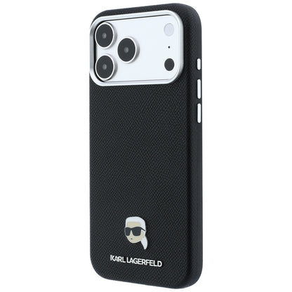 MagSafe-deksel for Apple iPhone 18 Pro / 17 Pro, Karl Lagerfeld, Kornet Karl Head's Metal, Svart