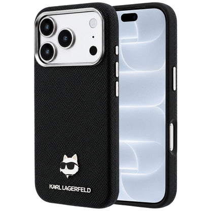 MagSafe-deksel for Apple iPhone 18 Pro / 17 Pro, Karl Lagerfeld, Kornet Karl Head's Metal, Svart
