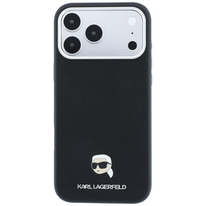 MagSafe-deksel for Apple iPhone 18 Pro / 17 Pro, Karl Lagerfeld, Kornet Karl Head's Metal, Svart