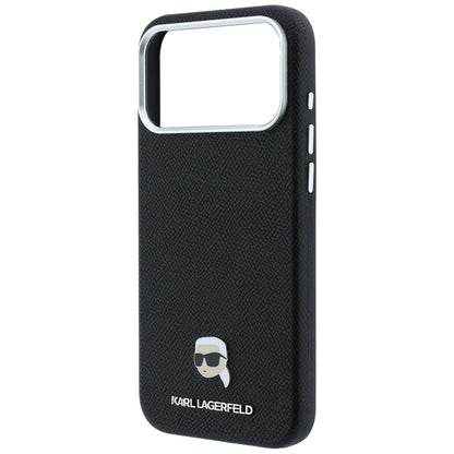 MagSafe-deksel for Apple iPhone 18 Pro / 17 Pro, Karl Lagerfeld, Kornet Karl Head's Metal, Svart