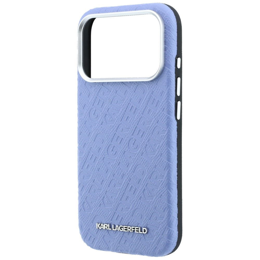 MagSafe-deksel for Apple iPhone 18 Pro / 17 Pro, Karl Lagerfeld, Kornet metallogo, Blå