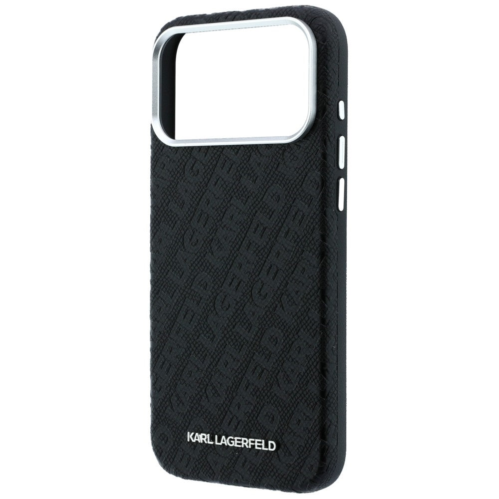 MagSafe-deksel for Apple iPhone 18 Pro / 17 Pro, Karl Lagerfeld, Kornet metallogo, svart