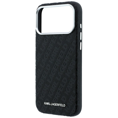 MagSafe-deksel for Apple iPhone 18 Pro / 17 Pro, Karl Lagerfeld, Kornet metallogo, svart