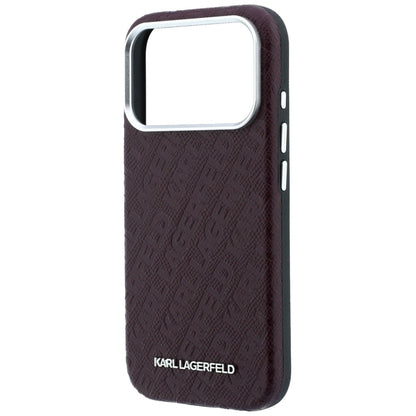 MagSafe-deksel for Apple iPhone 18 Pro / 17 Pro, Karl Lagerfeld, Kornet metallogo, Burgunder