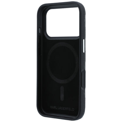 MagSafe-deksel for Apple iPhone 18 Pro / 17 Pro, Karl Lagerfeld, Kornet Mono Resin Logo, Svart