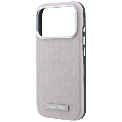 MagSafe-deksel for Apple iPhone 18 Pro / 17 Pro, Karl Lagerfeld, Grained Mono Resin Logo, Rosa