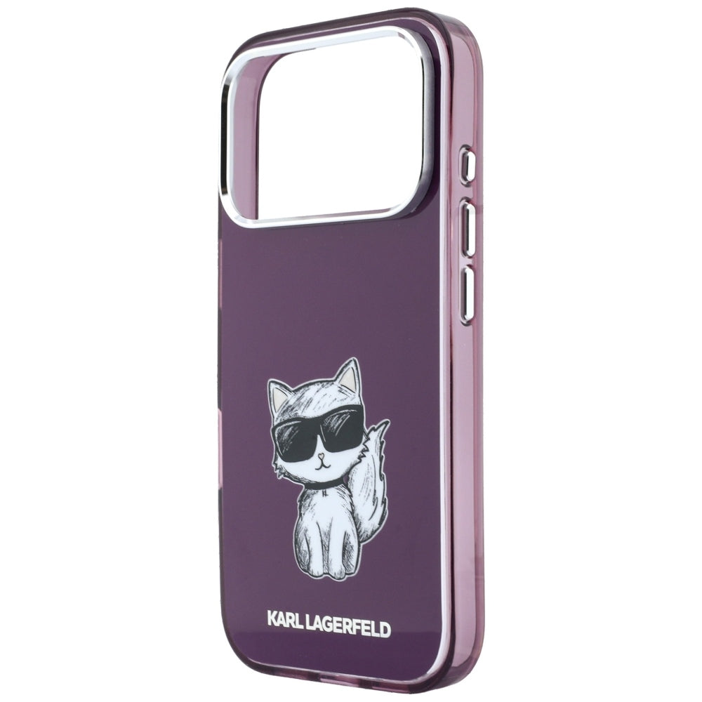 MagSafe-deksel for Apple iPhone 18 Pro / 17 Pro, Karl Lagerfeld, HC IML Choupette Body Sketch Print, Burgunder