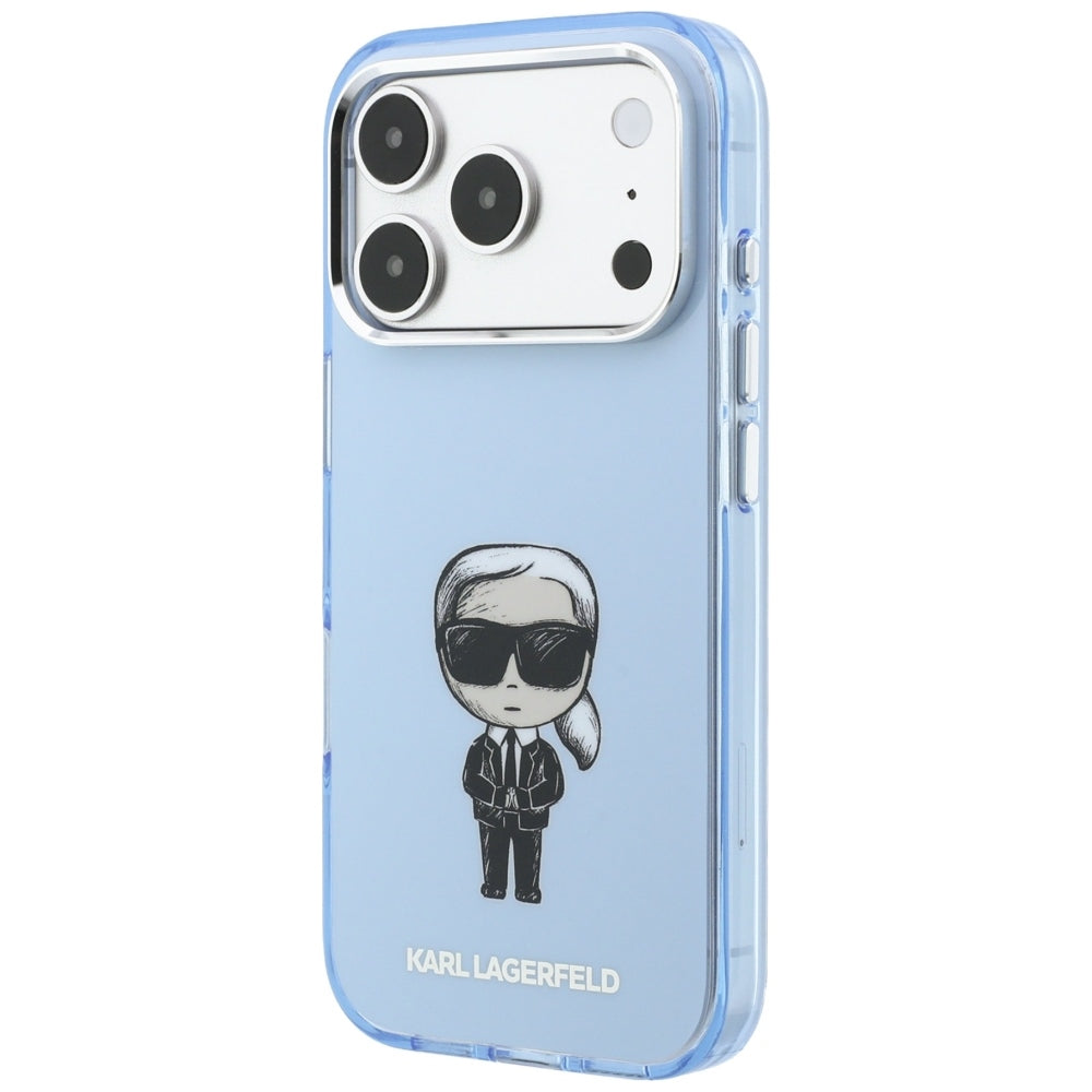 MagSafe-deksel for Apple iPhone 18 Pro / 17 Pro, Karl Lagerfeld, HC IML Ikonik Sketch Print, Blå