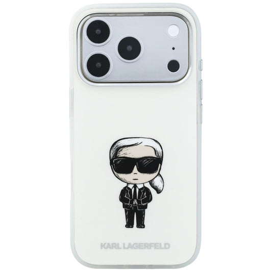 MagSafe-deksel for Apple iPhone 18 Pro / 17 Pro, Karl Lagerfeld, HC IML Ikonik Sketch Print, Beige