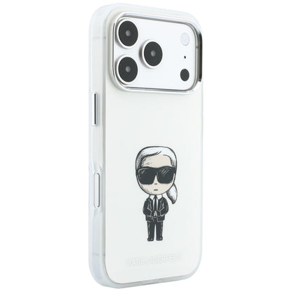 MagSafe-deksel for Apple iPhone 18 Pro / 17 Pro, Karl Lagerfeld, HC IML Ikonik Sketch Print, Beige