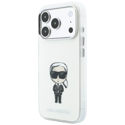 MagSafe-deksel for Apple iPhone 18 Pro / 17 Pro, Karl Lagerfeld, HC IML Ikonik Sketch Print, Beige