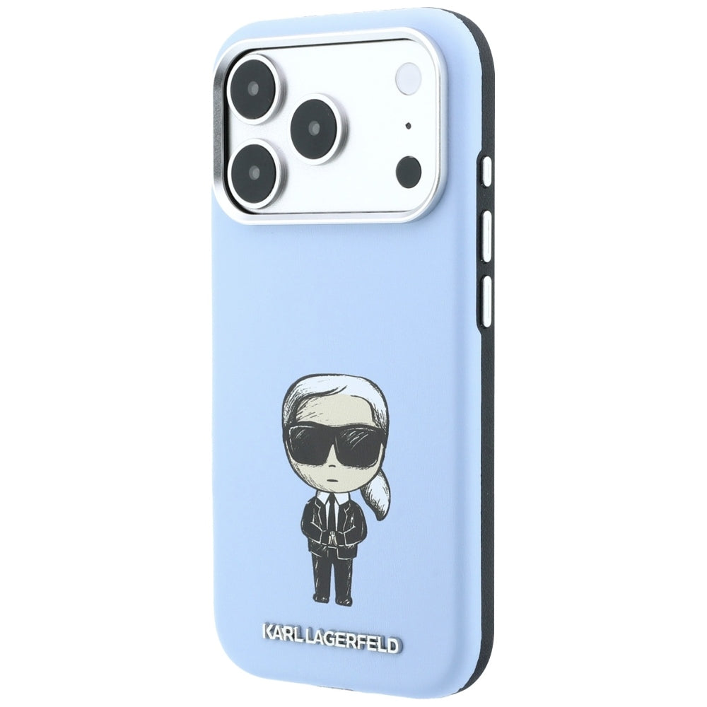 MagSafe-deksel for Apple iPhone 18 Pro / 17 Pro, Karl Lagerfeld, Ikonik Sketch, Blå