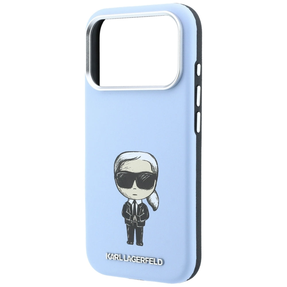 MagSafe-deksel for Apple iPhone 18 Pro / 17 Pro, Karl Lagerfeld, Ikonik Sketch, Blå