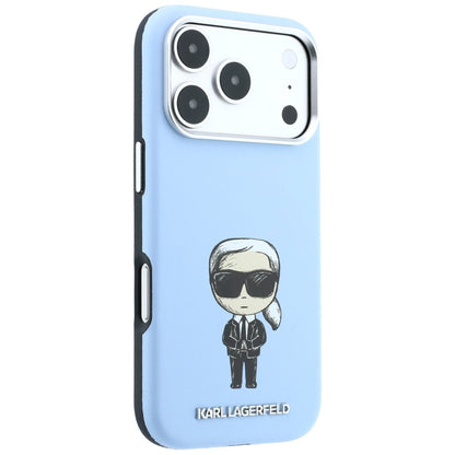 MagSafe-deksel for Apple iPhone 18 Pro / 17 Pro, Karl Lagerfeld, Ikonik Sketch, Blå