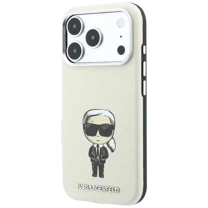 MagSafe-deksel for Apple iPhone 18 Pro / 17 Pro, Karl Lagerfeld, Ikonik Sketch, Beige