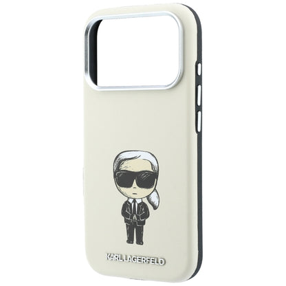 MagSafe-deksel for Apple iPhone 18 Pro / 17 Pro, Karl Lagerfeld, Ikonik Sketch, Beige