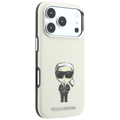 MagSafe-deksel for Apple iPhone 18 Pro / 17 Pro, Karl Lagerfeld, Ikonik Sketch, Beige