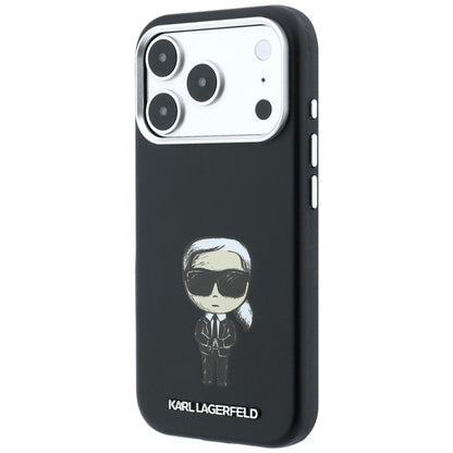 MagSafe-deksel for Apple iPhone 18 Pro / 17 Pro, Karl Lagerfeld, Ikonik Sketch, Svart