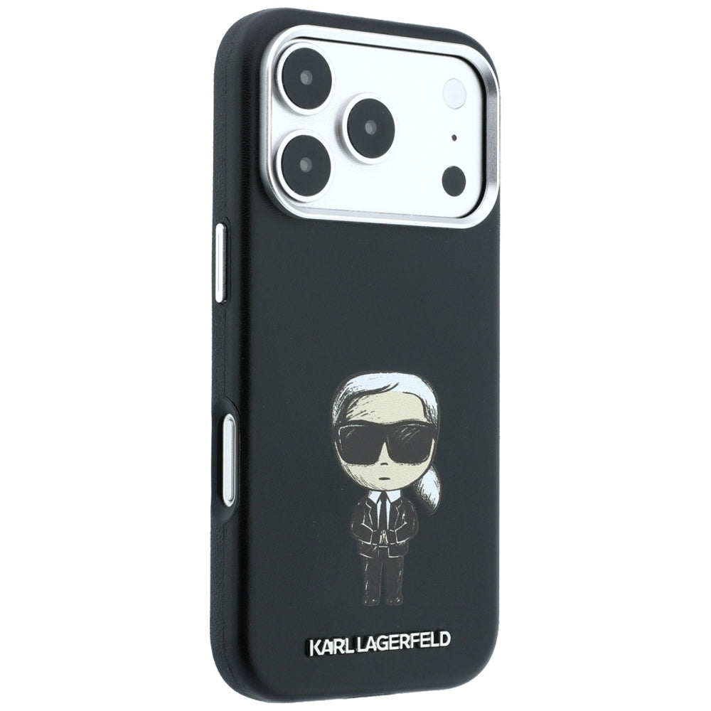 MagSafe-deksel for Apple iPhone 18 Pro / 17 Pro, Karl Lagerfeld, Ikonik Sketch, Svart