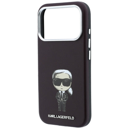 MagSafe-deksel for Apple iPhone 18 Pro / 17 Pro, Karl Lagerfeld, Ikonik Sketch, Burgunder