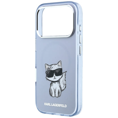 MagSafe-deksel for Apple iPhone 18 Pro / 17 Pro, Karl Lagerfeld, IML Choupette Body Sketch Print, Blå