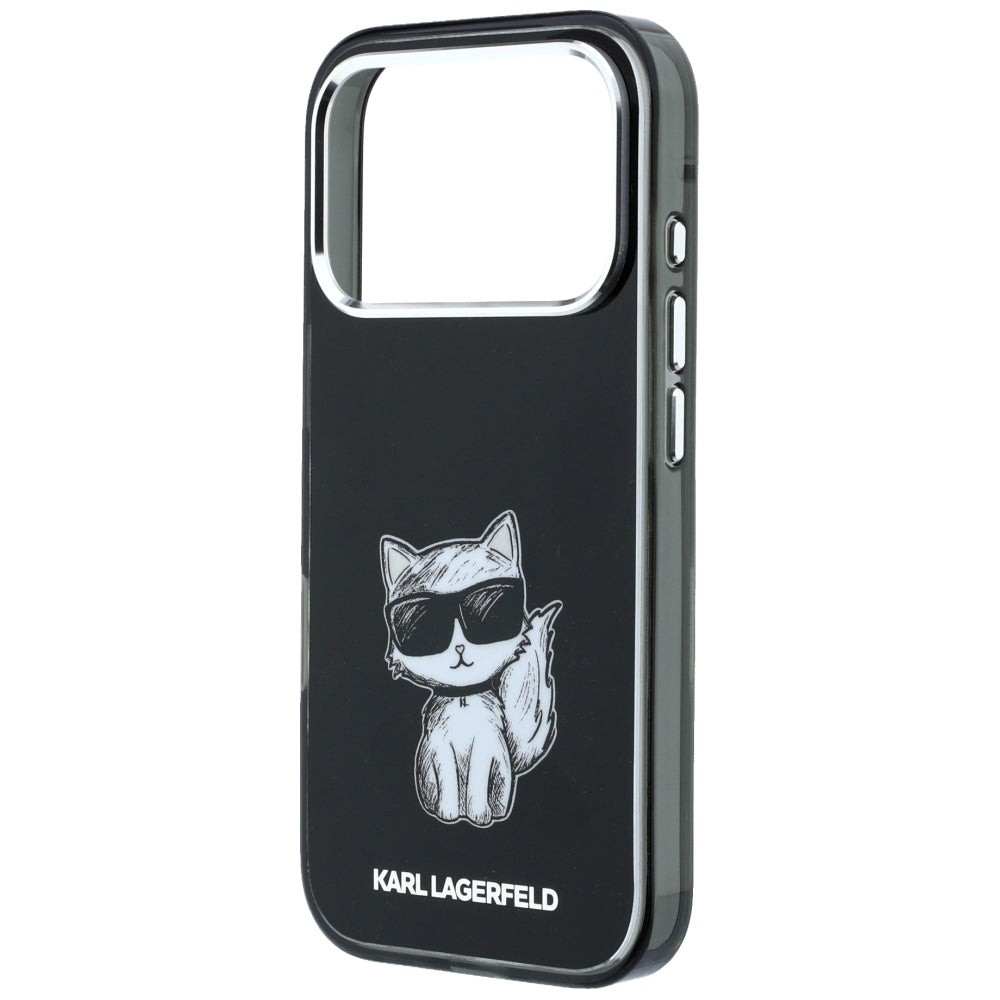 MagSafe-deksel for Apple iPhone 18 Pro / 17 Pro, Karl Lagerfeld, IML Choupette Body Sketch Print, Svart