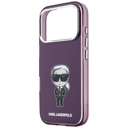 MagSafe-deksel til Apple iPhone 18 Pro / 17 Pro, Karl Lagerfeld, HC IML Ikonik Sketch Print, burgunderrød