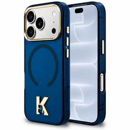 MagSafe-deksel til Apple iPhone 18 Pro / 17 Pro, Karl Lagerfeld, IML Karl Head-logo, blå