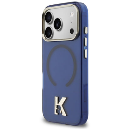 MagSafe-deksel til Apple iPhone 18 Pro / 17 Pro, Karl Lagerfeld, IML Karl Head-logo, blå