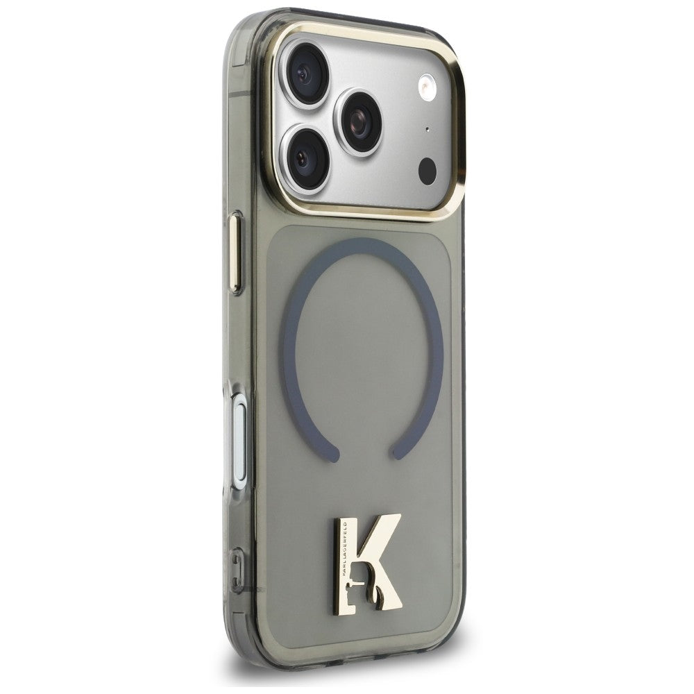 MagSafe-deksel til Apple iPhone 18 Pro / 17 Pro, Karl Lagerfeld, IML Karl Head-logo, svart
