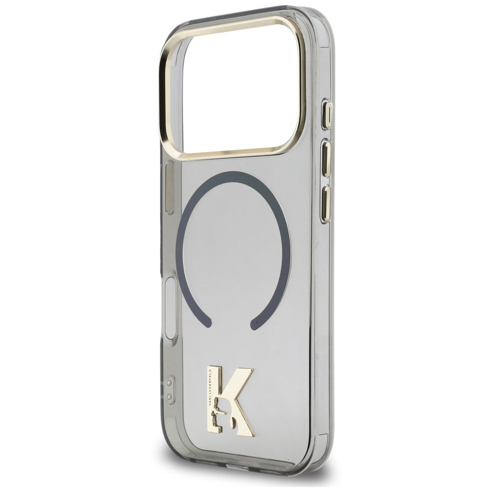 MagSafe-deksel til Apple iPhone 18 Pro / 17 Pro, Karl Lagerfeld, IML Karl Head-logo, svart