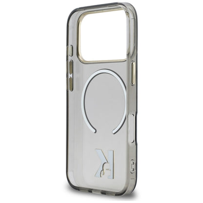 MagSafe-deksel til Apple iPhone 18 Pro / 17 Pro, Karl Lagerfeld, IML Karl Head-logo, svart