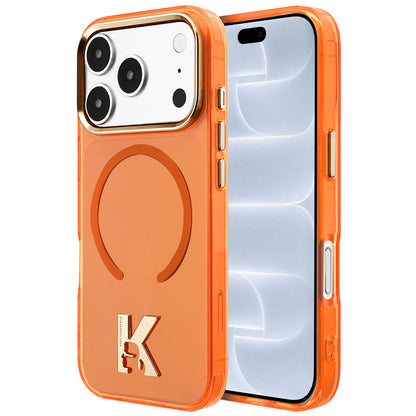 MagSafe-deksel til Apple iPhone 18 Pro / 17 Pro, Karl Lagerfeld, IML Karl Head-logo, oransje