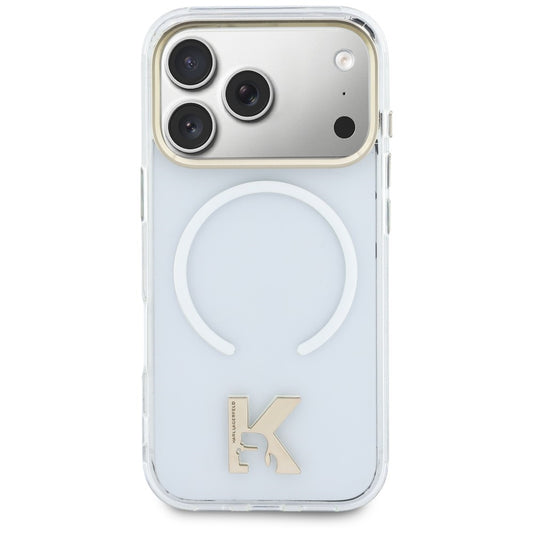 MagSafe-deksel til Apple iPhone 18 Pro / 17 Pro, Karl Lagerfeld, IML Karl Head-logo, gjennomsiktig