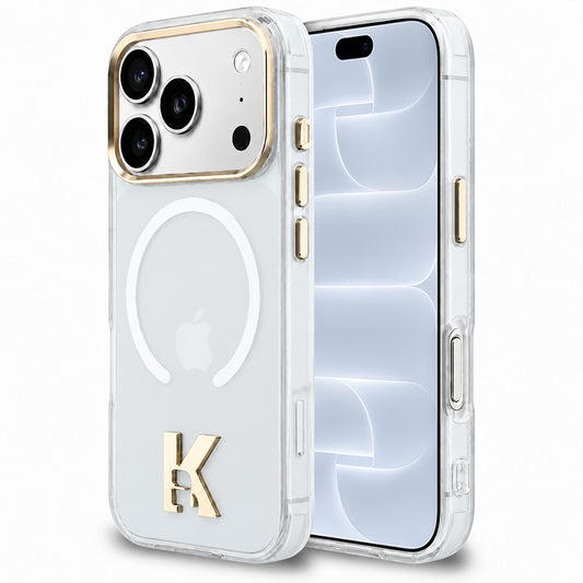 MagSafe-deksel til Apple iPhone 18 Pro / 17 Pro, Karl Lagerfeld, IML Karl Head-logo, gjennomsiktig