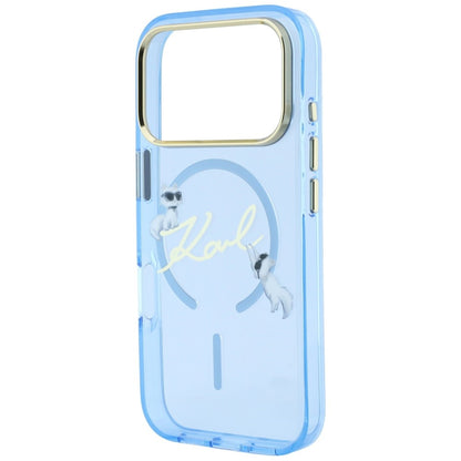 MagSafe-deksel for Apple iPhone 18 Pro / 17 Pro, Karl Lagerfeld, IML Karl Script Logo, Bleu
