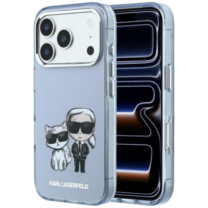 MagSafe-deksel for Apple iPhone 18 Pro / 17 Pro, Karl Lagerfeld, IML KC Bodies Sketch Print, Blå