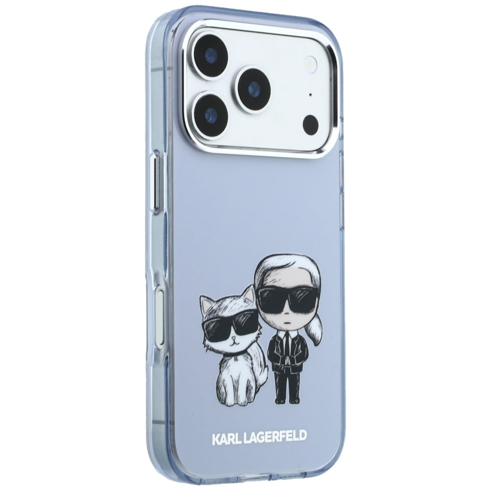 MagSafe-deksel for Apple iPhone 18 Pro / 17 Pro, Karl Lagerfeld, IML KC Bodies Sketch Print, Blå