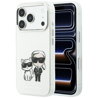 MagSafe-deksel for Apple iPhone 18 Pro / 17 Pro, Karl Lagerfeld, IML KC Bodies Sketch Print, Beige