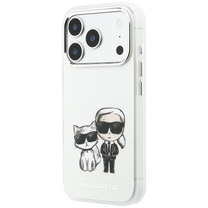 MagSafe-deksel for Apple iPhone 18 Pro / 17 Pro, Karl Lagerfeld, IML KC Bodies Sketch Print, Beige