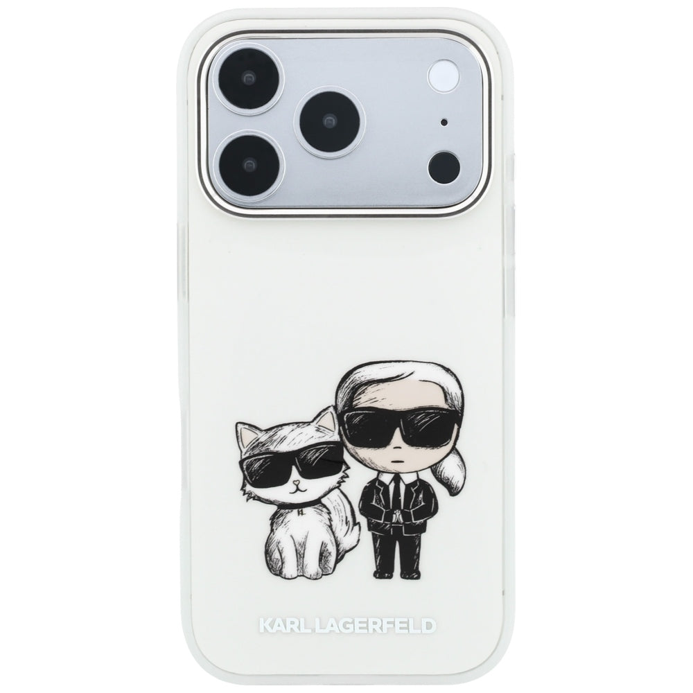 MagSafe-deksel for Apple iPhone 18 Pro / 17 Pro, Karl Lagerfeld, IML KC Bodies Sketch Print, Beige