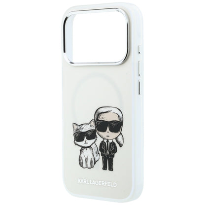 MagSafe-deksel for Apple iPhone 18 Pro / 17 Pro, Karl Lagerfeld, IML KC Bodies Sketch Print, Beige