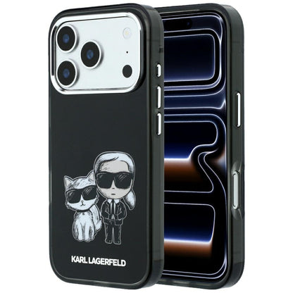MagSafe-deksel for Apple iPhone 18 Pro / 17 Pro, Karl Lagerfeld, IML KC Bodies Sketch Print, Svart